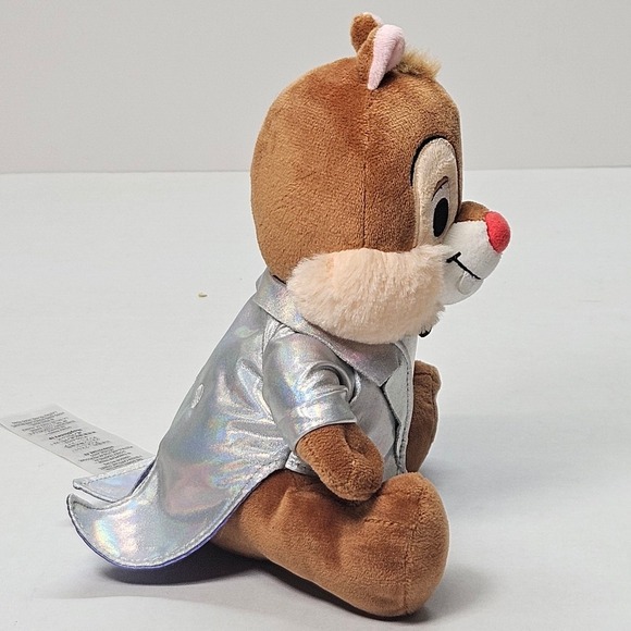 Disney 100 Years of Wonder Chipmunk Plush Silver Tuxedo Jacket "Dale"! - Picture 9 of 11